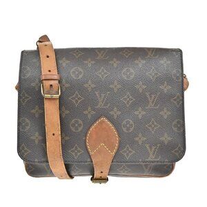 LOUIS VUITTON Cartouchiere GM Shoulder Bag Monogram Leather Brown M51252 35EF302